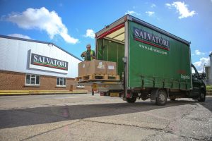 Salvtori express van with tail lift pallet delivery