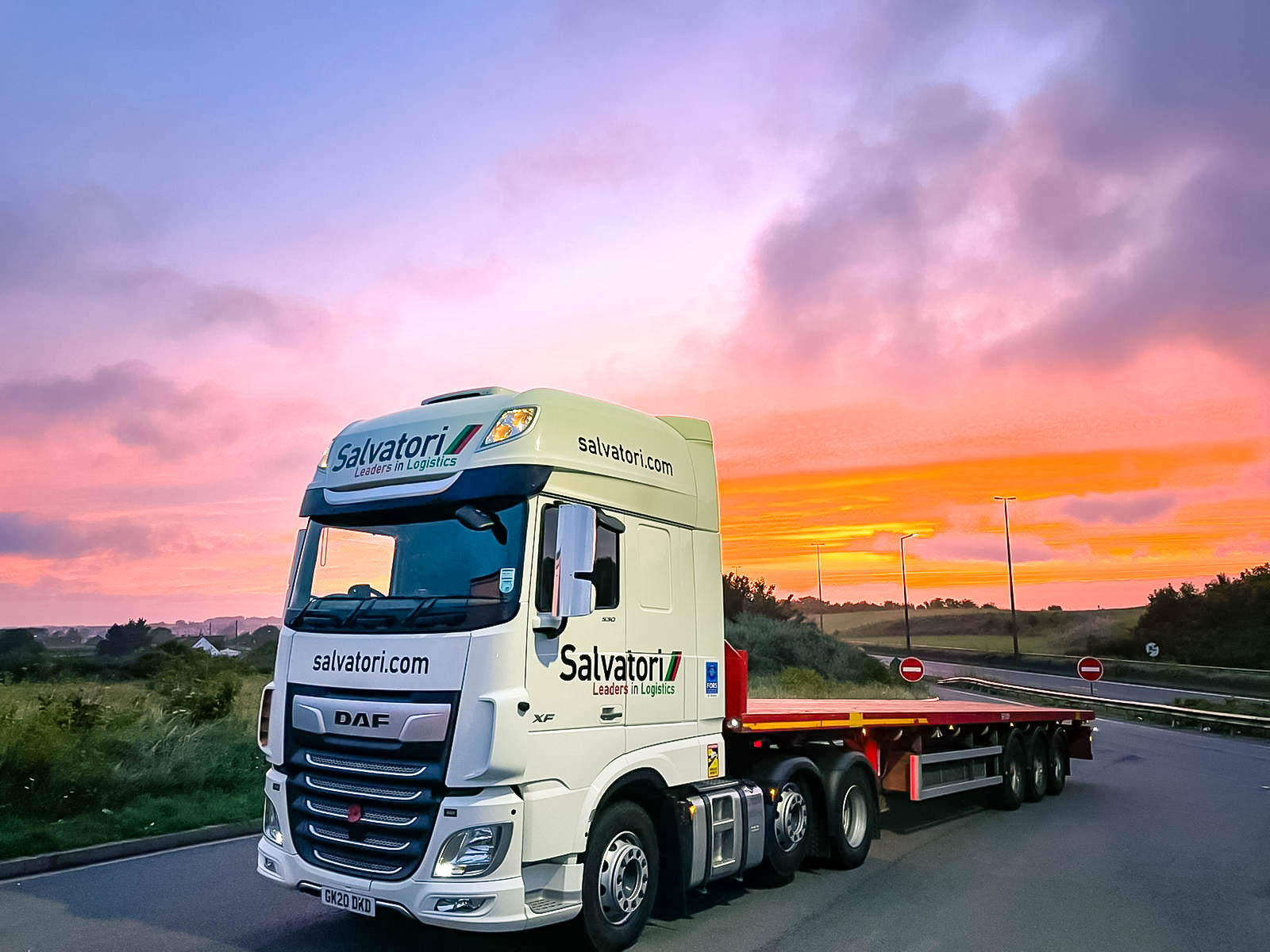 FLatbed truck in France