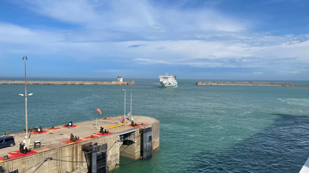 Salvatori export trailer ships in on the ferry to Dover