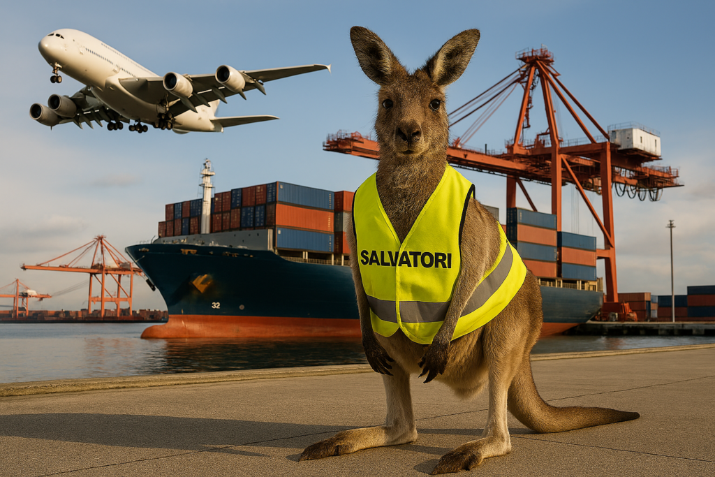 Salvatori Freight Services between UK and Australia