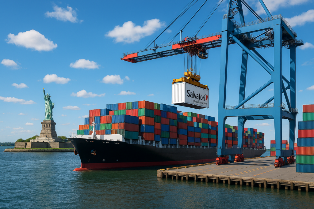 Salvatori provides reliable container shipping service between US and UK